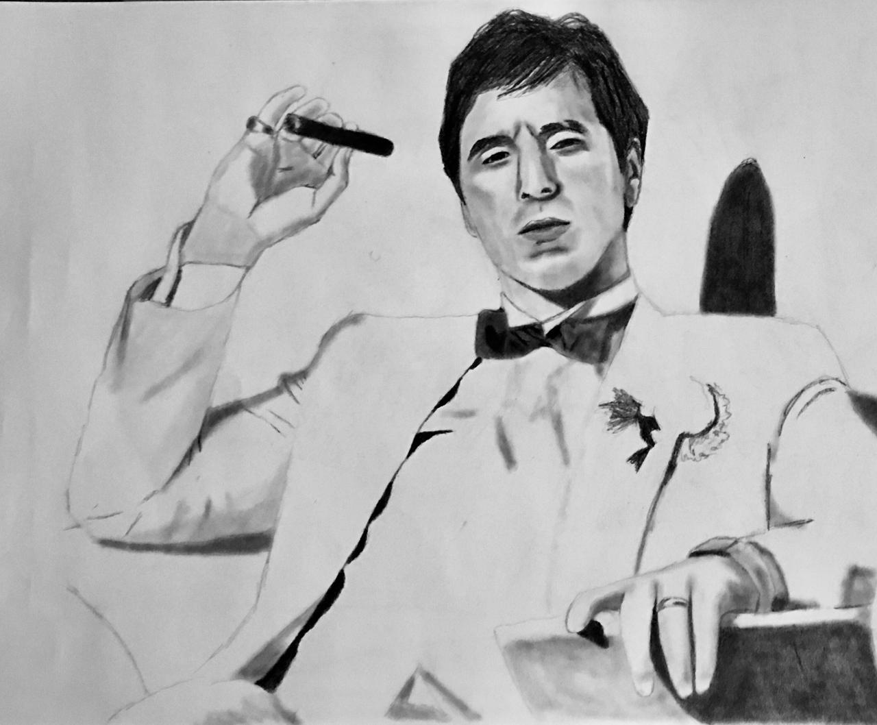 Scarface Drawing by Bigken20 on DeviantArt