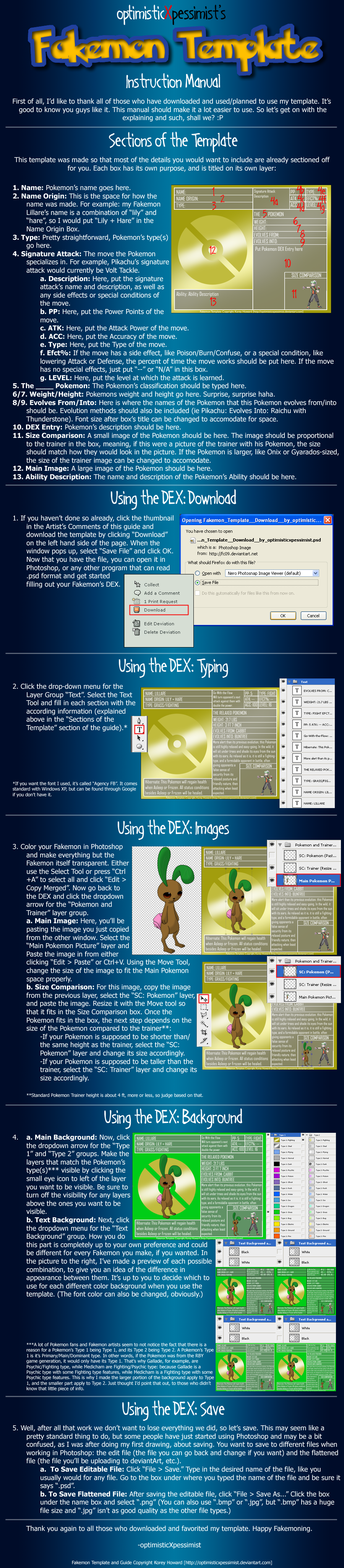 Fakemon Tutorial Fakemon Template Guide by optimisticxpessimist on DeviantArt