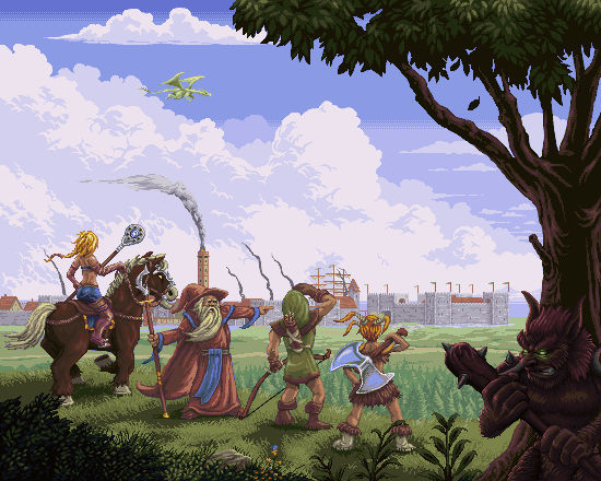 Tibia: Arrival at Thais by robotriot on DeviantArt