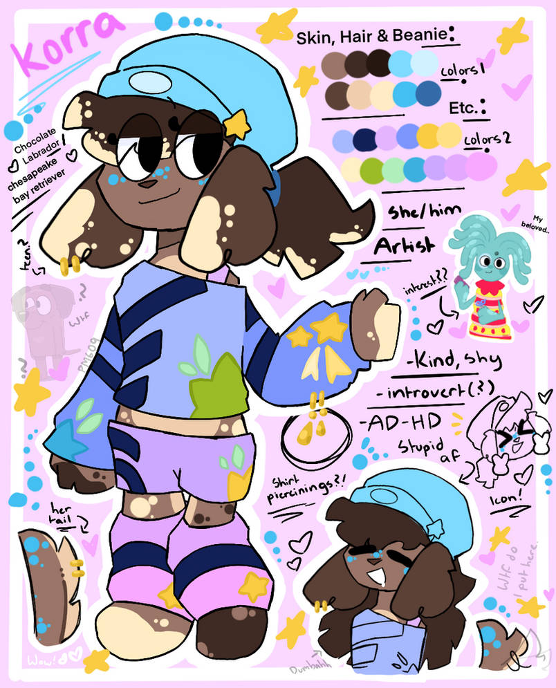 KORRA REFERENCE SHEET!! ( Parappa the Rapper OC ) by PokeMaster609 on ...