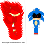 Light transform into Evil Light againt Sonic.exe