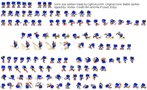 Sonic.exe Sprite sheet WIP by Light-AcornFr on DeviantArt