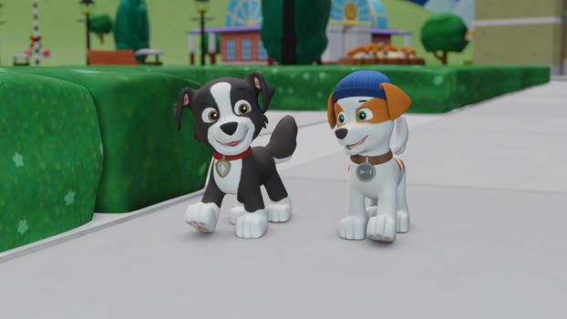 PAWPATROL_BLENDER RENDER:Pups Hanging out