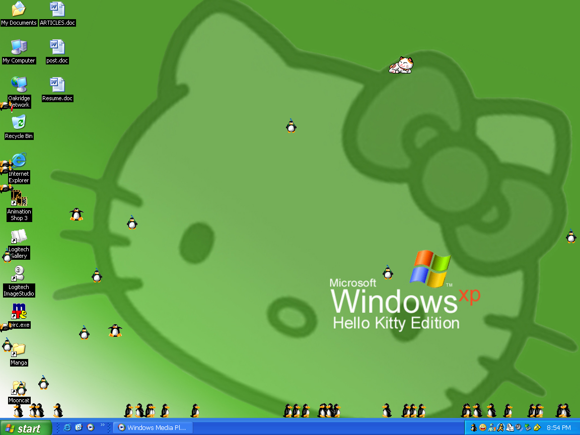 Windows XP Hello Kitty Version by loonylawnflamingo on DeviantArt
