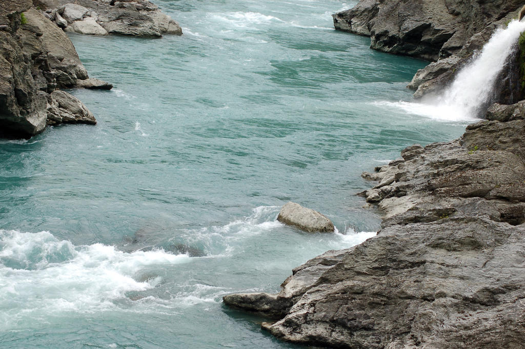 NZ River blue close up