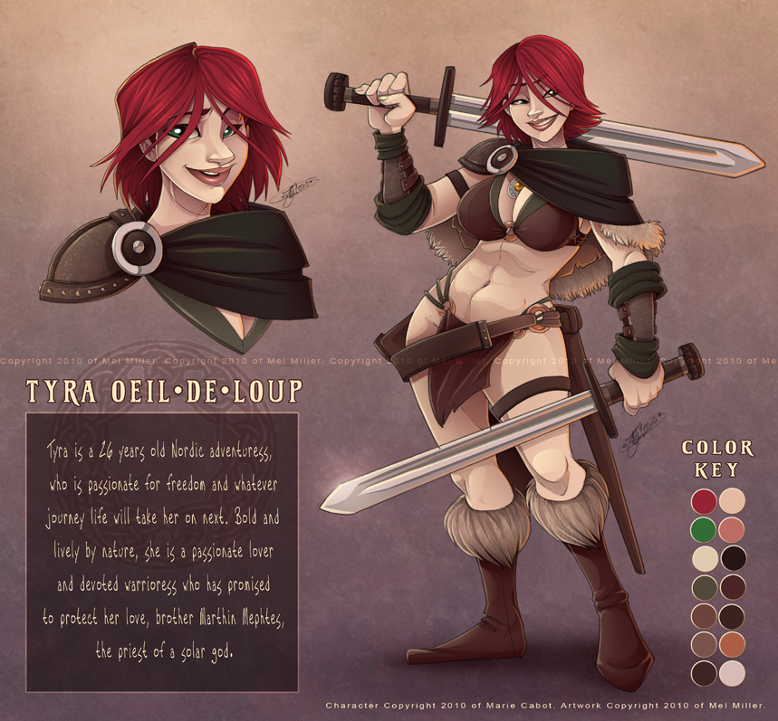 Tyra Character Sheet for Marie