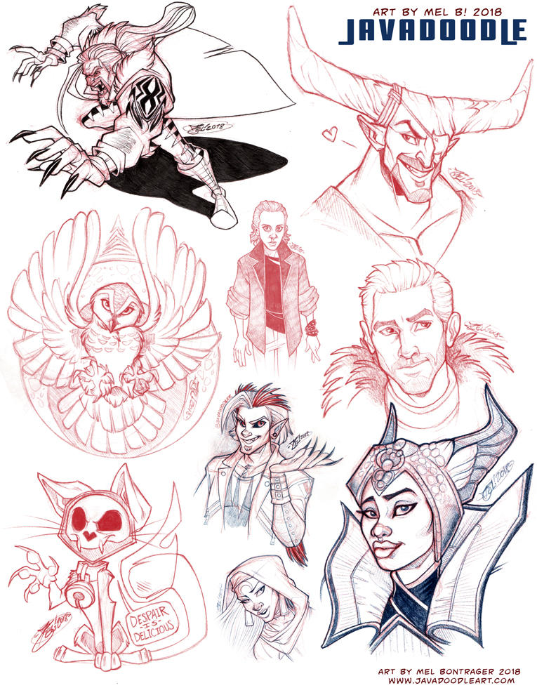 Java Dodles Javadoodle 2018 Sketchdump 002 by MxfitForge on DeviantArt