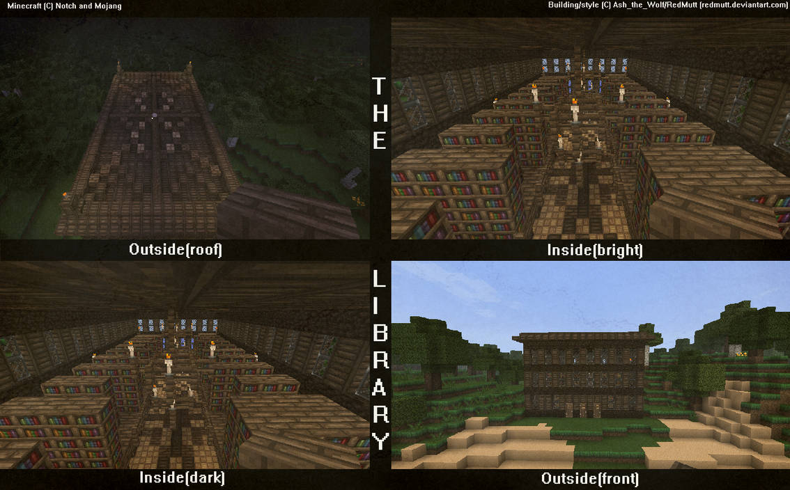 Minecraft Library by Frosty-butt on DeviantArt