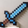 Minecraft Diamond Sword perler