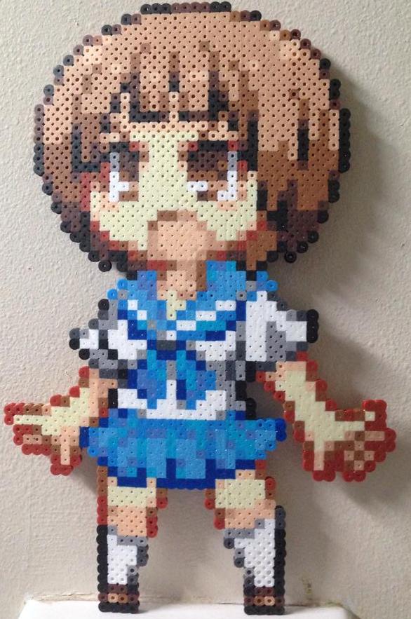 Kill la Kill - Mako Mankanshoku perler by Birdseednerd