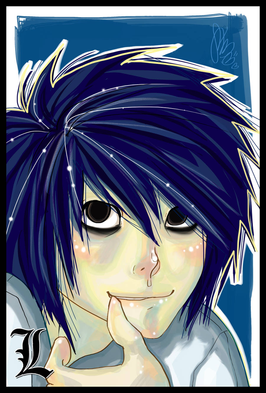 Fan Art: L from Death Note by heycheri
