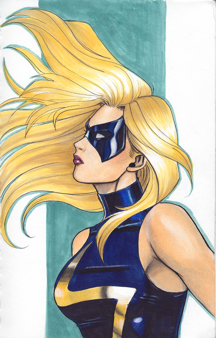 Ms. Marvel Sketch by Protokitty on DeviantArt