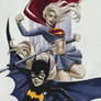 Batgirl and Supergirl