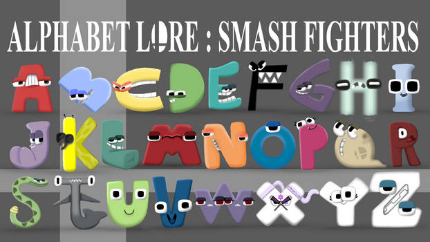 Alphabet Lore - Original VS Smash rendered by JO5HU4 on DeviantArt