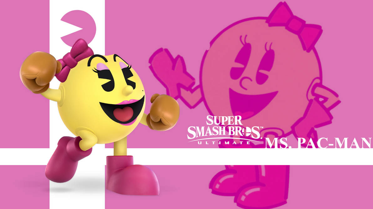 Ms. Pac-Man (Smash Character Wallpaper) by JO5HU4 on DeviantArt