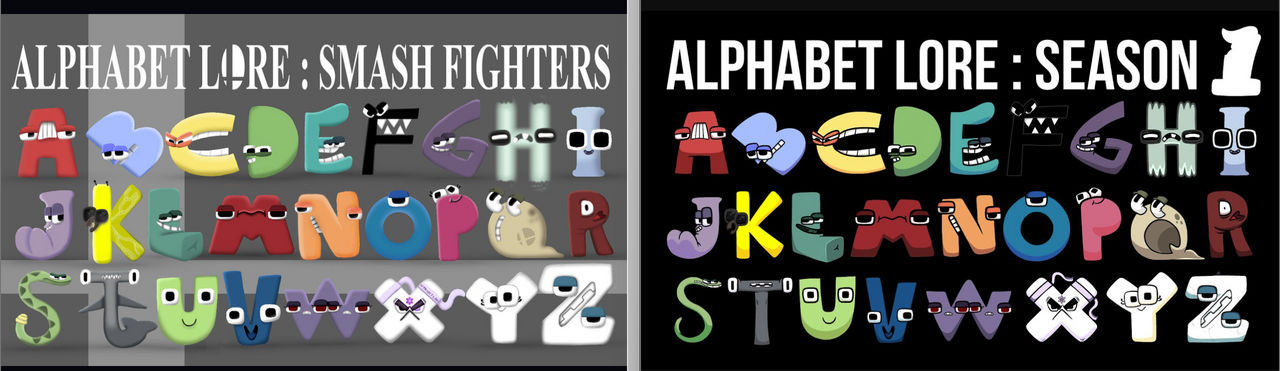 Alphabet Lore - Original VS Smash rendered by JO5HU4 on DeviantArt
