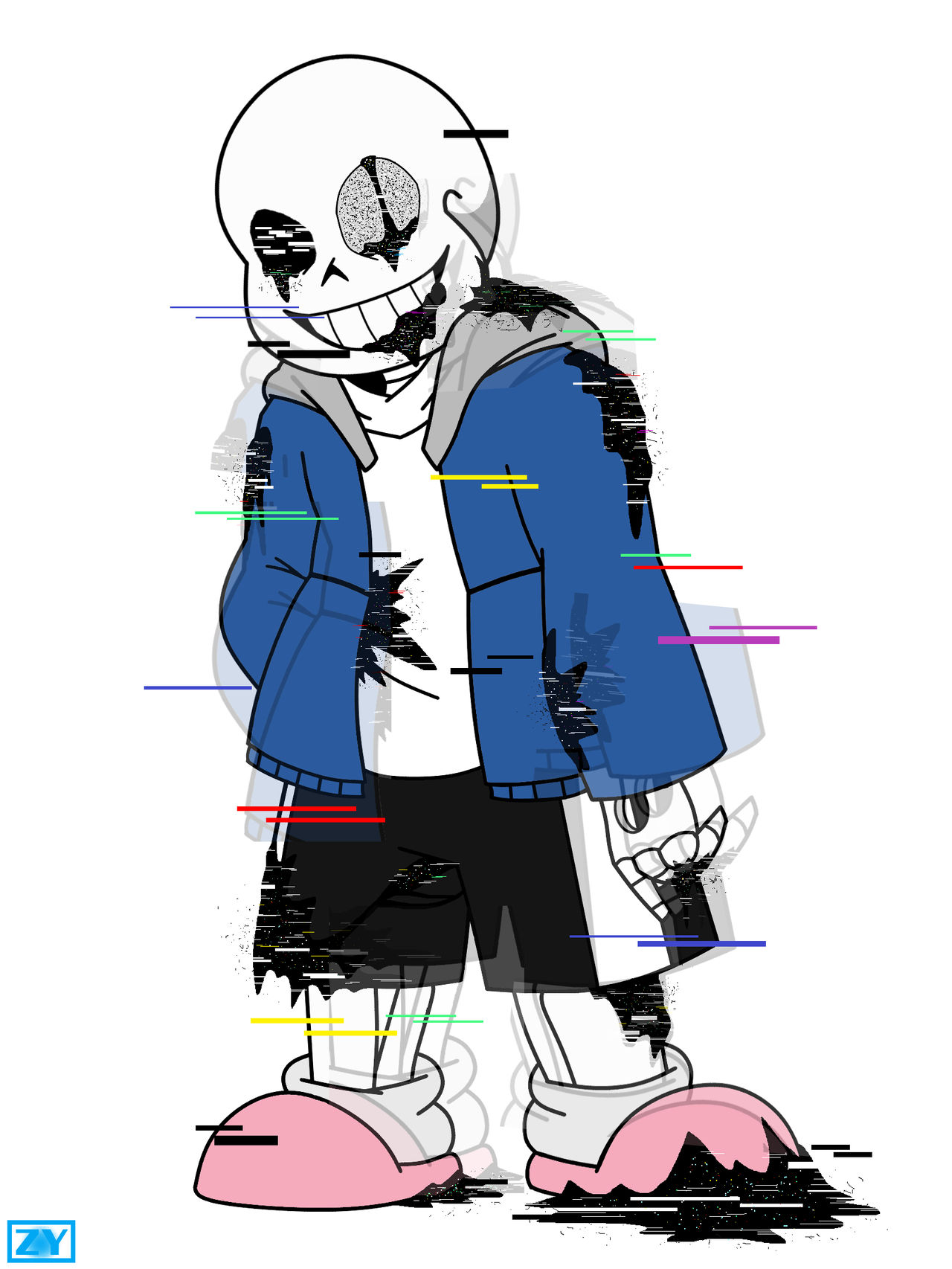 Come learn with us (Pibby!Sans AU)