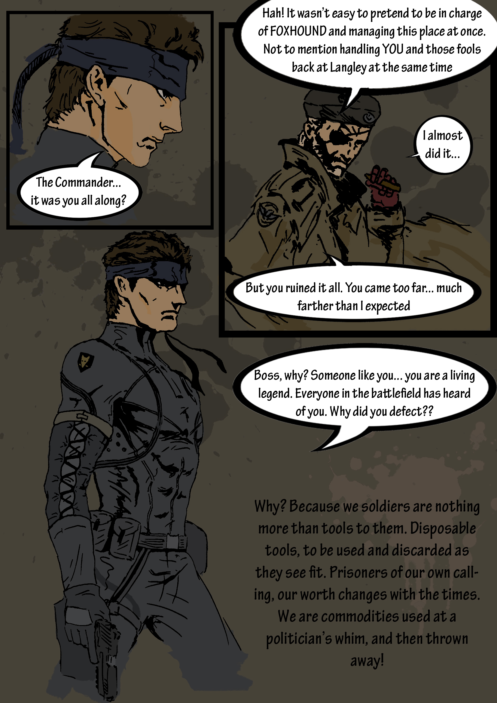 Metal Gear 2: Solid Snake by cheddarpaladin.deviantart.com on