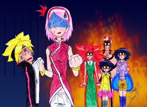 Sakura vs Uzumaki Family