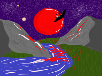 Blood Moon (digital art attempt 2)