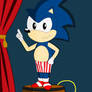 Stretching Room Portrait: Sonic the Hedgehog