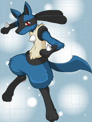 Valentine the shiny Lucario by InFamousCrusader on DeviantArt