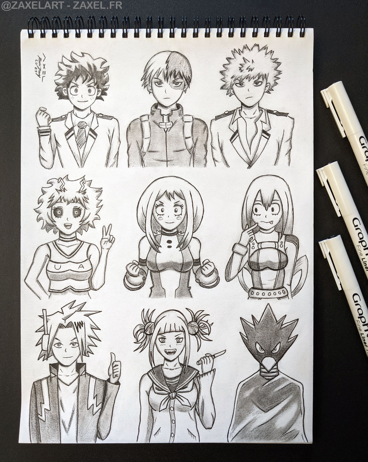 Mha Homework My Hero Academia - Pencil Art by zaxelart on DeviantArt