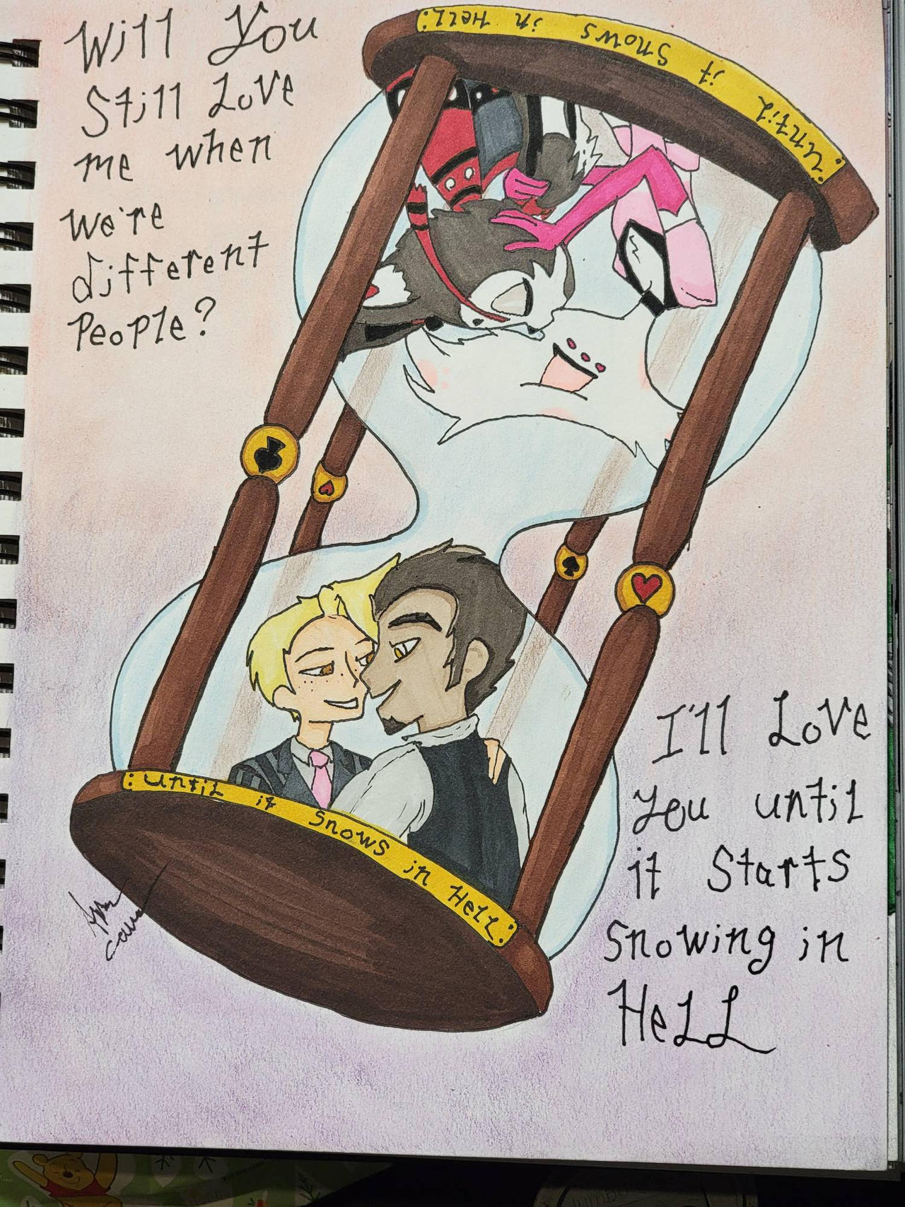 Until it Snows in hell story cover by TransparentReverie on DeviantArt