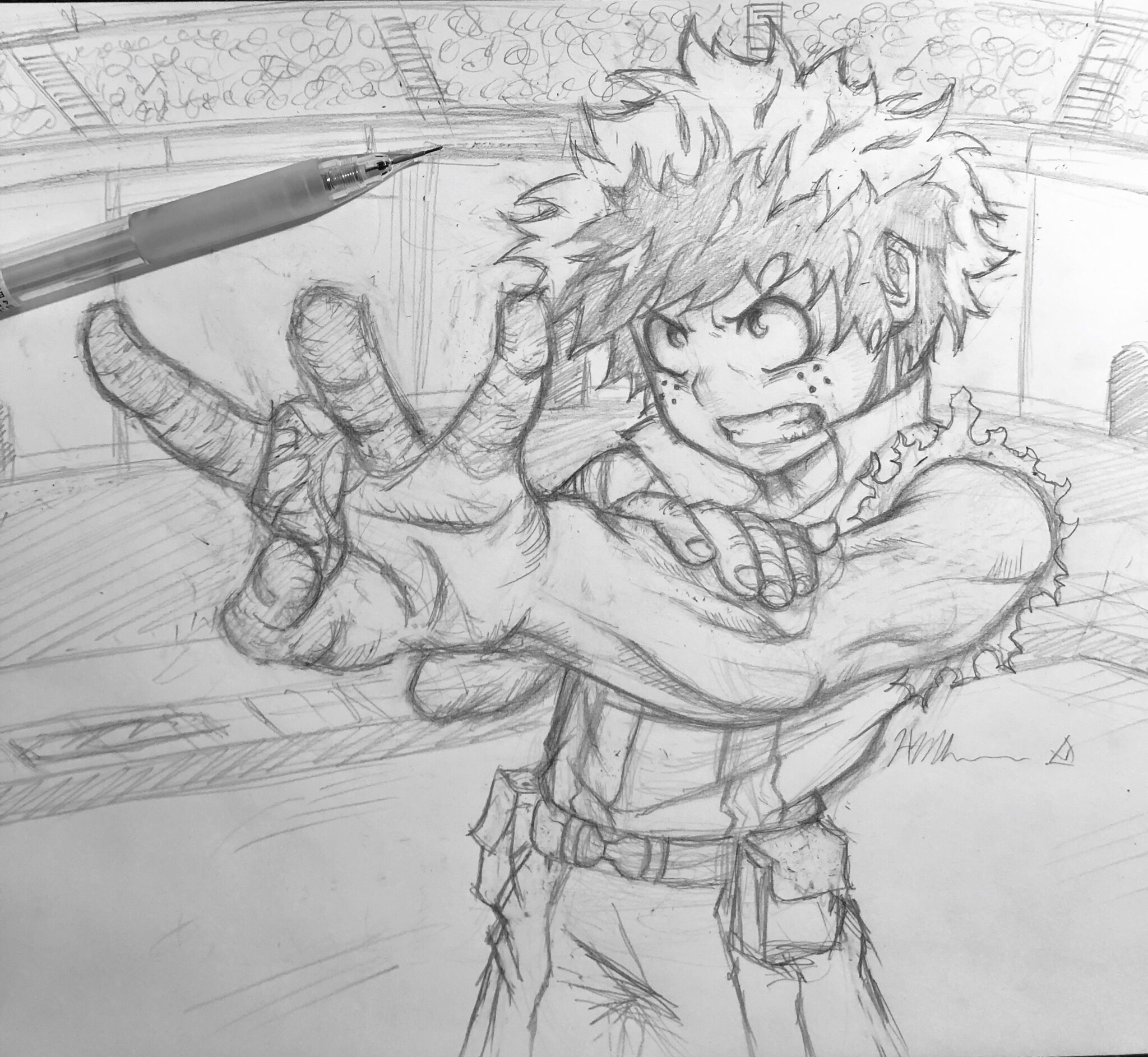 Speed Drawing MIDORIYA IZUKU [Boku No Hero Academia] Drawing Anime 