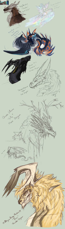 Dragon AU Sketches