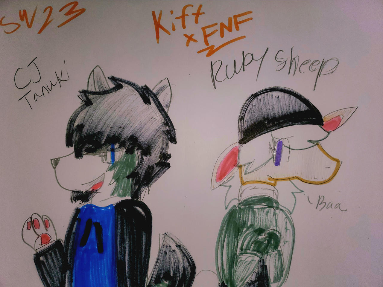Cj The Tanuki And Ruby The Sheep ( Fnf x Kiff) by SirWoomy on DeviantArt