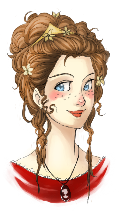 VICTORIAN FRECKLE GIRL