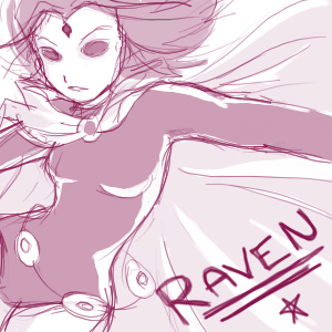 pinkishly toned raven