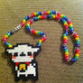 Rainbow Sheep Perler Necklace