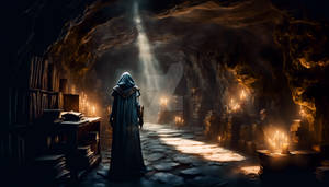 A Cave Pathway In A Dungeon 2