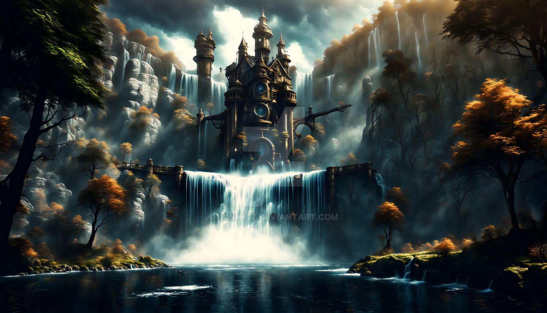 Time Castle Time Castle near a water by josh627 on DeviantArt
