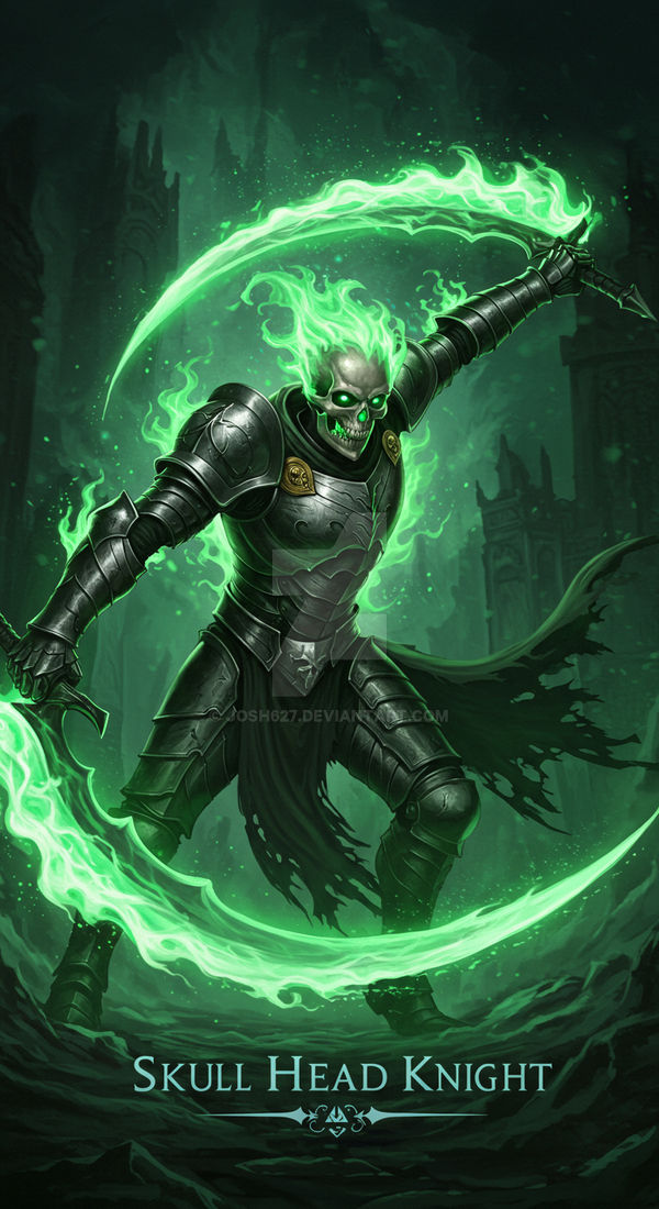 Heads Knight Android Skull Head Knight Card by josh627 on DeviantArt
