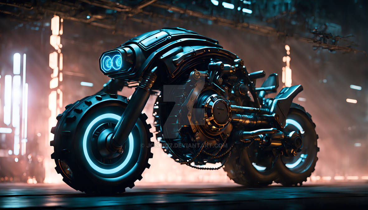 Time Convergence Machine Tank Bike Cyberpunk Engin