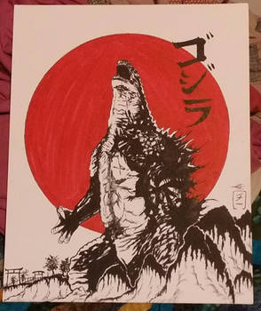 Godzilla painting #2
