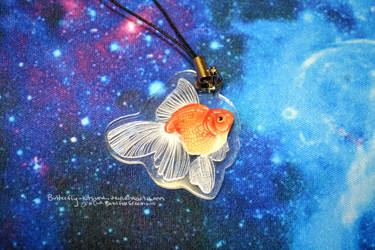 Goldfish Clear Acrylic Charm