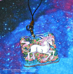 Unicorn Clear acrylic charm