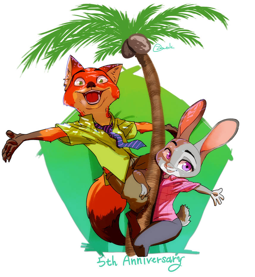 Zootopia 5th Anniversary by zigrock001 on DeviantArt