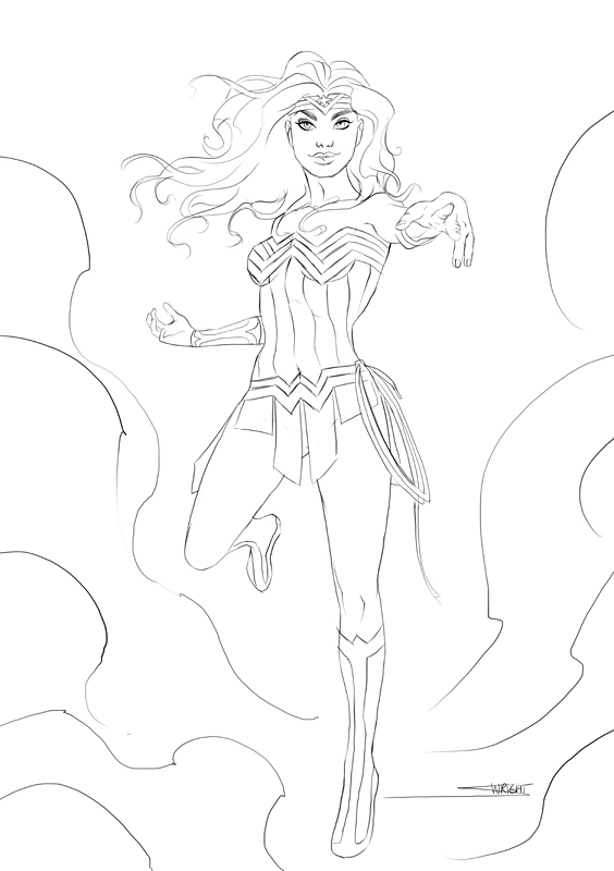Wonder Woman Sketch by artofsw on DeviantArt