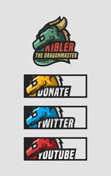 Kibler, the Dragonmaster Logo + Panels