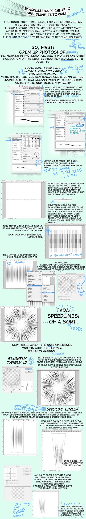Speedline Tutorial by terriblenerd
