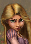 Rapunzel Tangled colored by alexasrosa