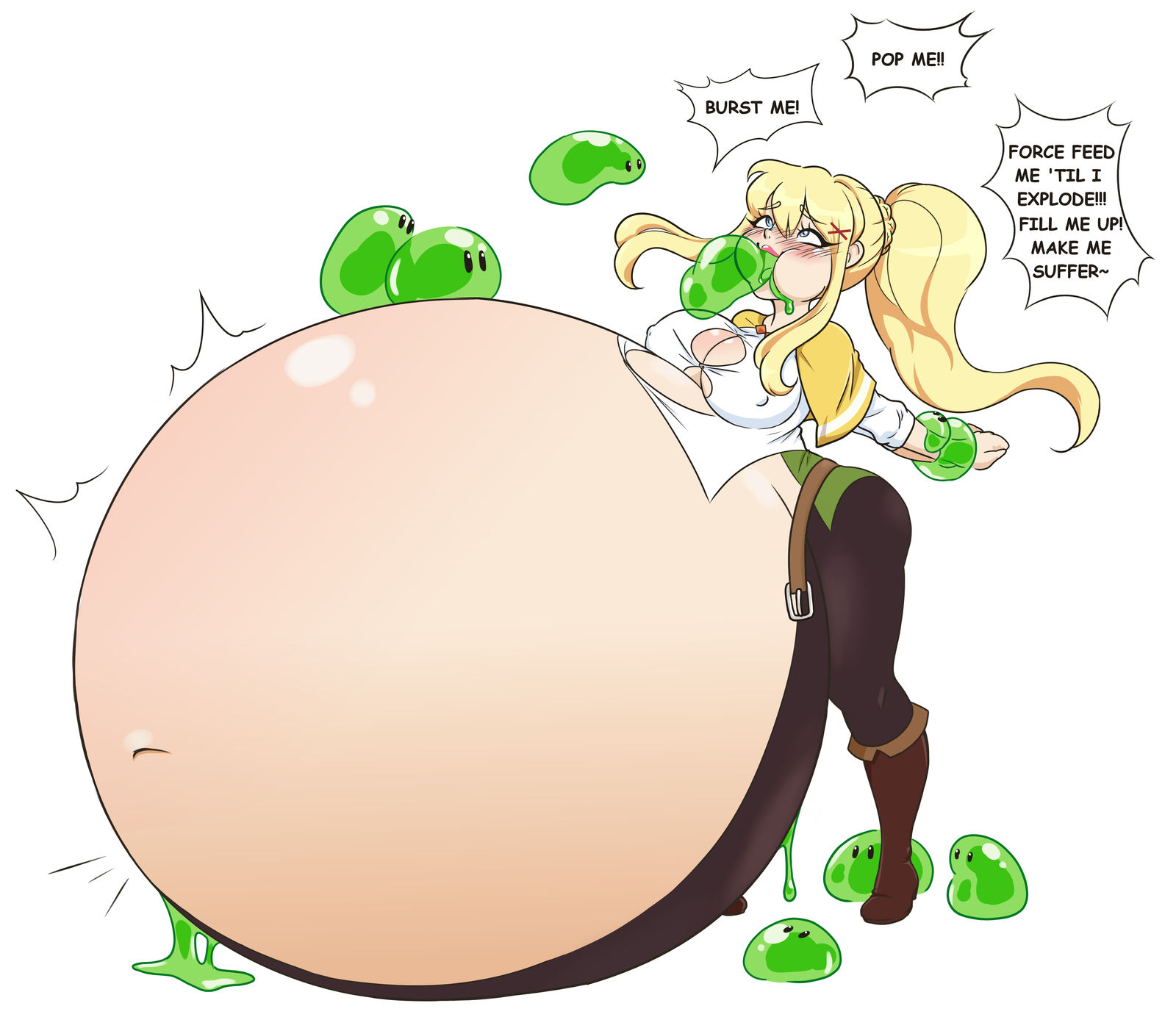 Commission for ggftl: Darkness vs Slime by feastings2 on DeviantArt