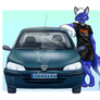 Mickael and his Peugeot [COMMISSION]