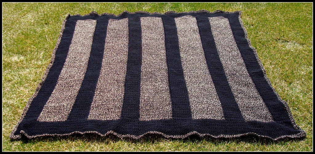 Black and Gold Afghan