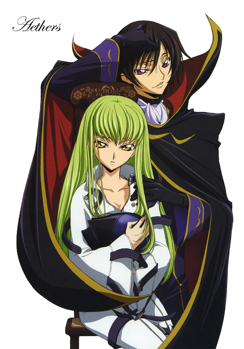 C.C. and Lelouch Render HD by MarinaKonnoLP on DeviantArt